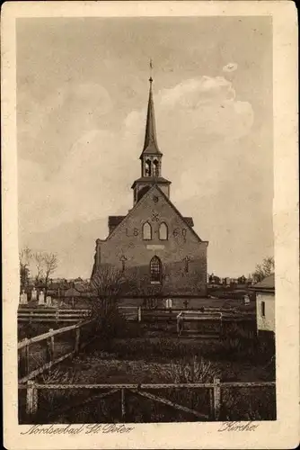 Ak Nordseebad Sankt Peter Ording, Kirche