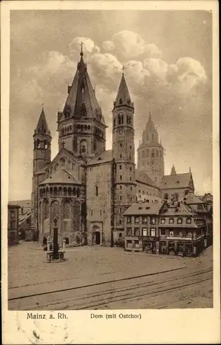 Ak Mainz am Rhein, Dom mit Ostchor