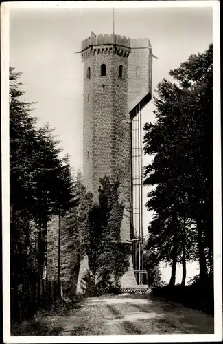 Ak Königstuhl Heidelberg, Aussichtsturm mit Fahrstuhl