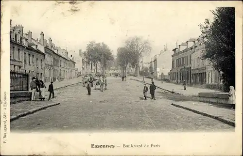 Ak Essonnes Essonne, Boulevard de Paris