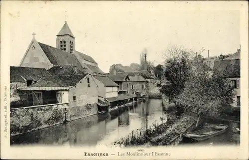 Ak Essonnes Essonne, Les Moulins sur l'Essonne