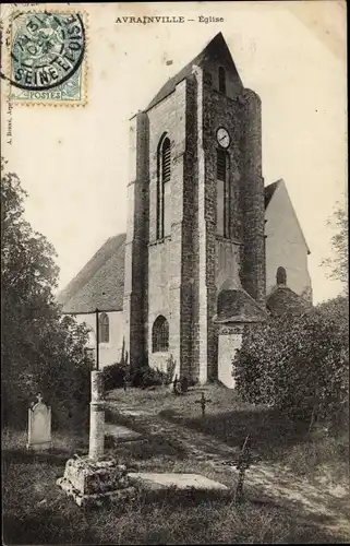 Ak Avrainville Essonne, Eglise