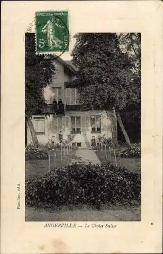 Ak Angerville Essonne, Le Chalet Suisse