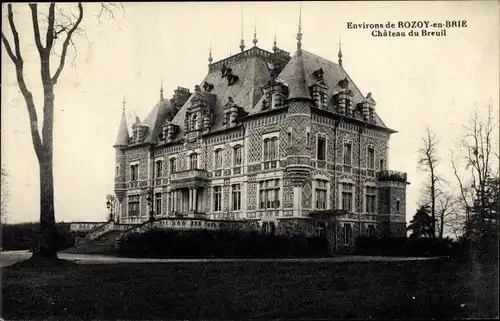 Ak Rozoy en Brie Seine et Marne, Chateau du Breuil