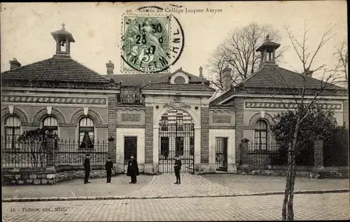 Ak Melun Seine et Marne, Collège Jacques Amyot