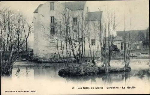 Ak Serbonne Seine et Marne, Le Moulin