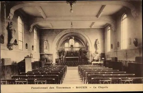 Ak Rouen Seine Maritime, Pensionnat des Terrasses, La Chapelle