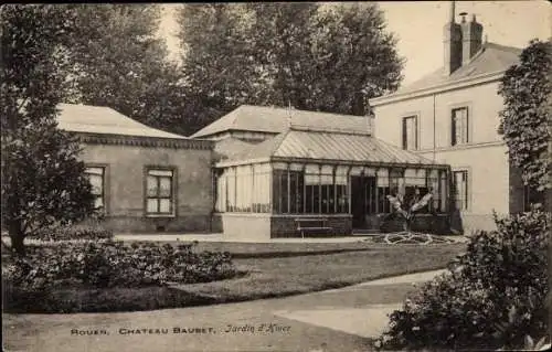 Ak Rouen Seine Maritime, Chateau Baubet, Jardin d'Hiver