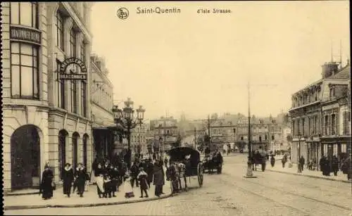 Ak Saint Quentin Aisne, D'Isle Straße