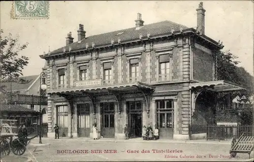 Ak Boulogne sur Mer Pas de Calais, Gare des Tintelleries