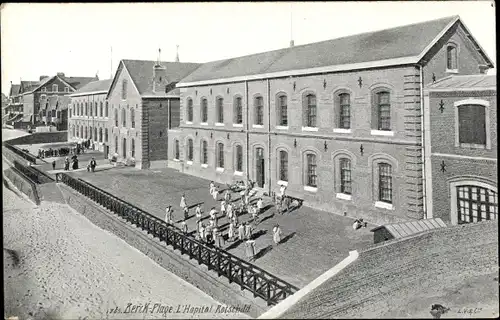 Ak Berck Plage Pas de Calais, L'Hopital Rotschild