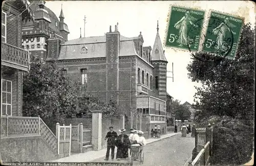 Ak Berck Plage Pas de Calais, La rue Rotschild, Villa du Docteur Calot