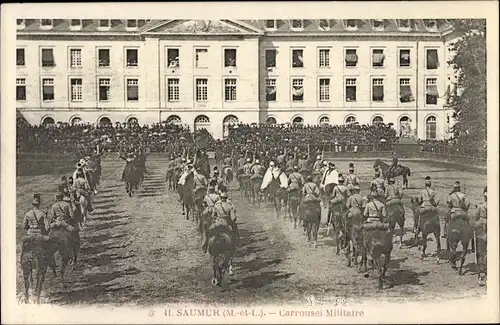 Ak Saumur Maine et Loire, Carrousel Militaire