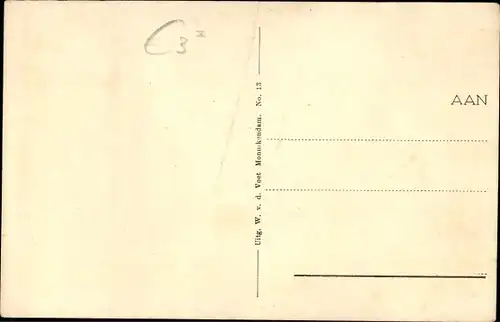 Ak Monnikendam Waterland Nordholland Niederlande, Noordeinde