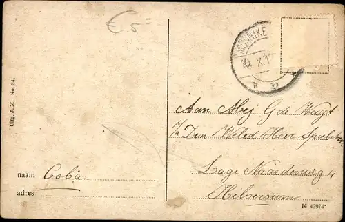 Ak Monnikendam Waterland Nordholland Niederlande, Aankomst