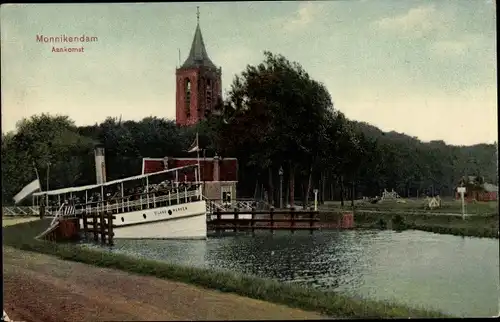 Ak Monnikendam Waterland Nordholland Niederlande, Aankomst