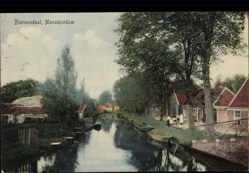 Ak Monnikendam Waterland Nordholland Niederlande, Bloemendaal