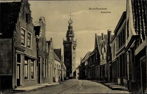 Ak Monnikendam Waterland Nordholland Niederlande, Kerkstraat