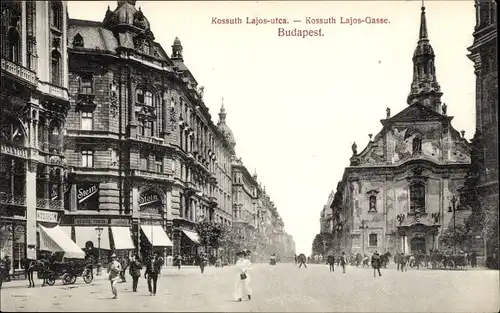 Ak Budapest Ungarn, Kossuth-Lajos-Gasse