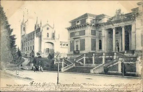 Ak Madrid Spanien, Museo de Pinturas e Iglesia de San Jeronino