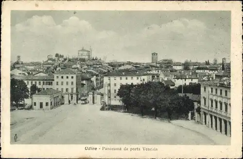 Ak Udine Friuli Venezia Giulia, Panorama da porta Venezia