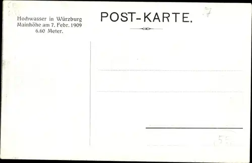 Ak Würzburg am Main Unterfranken, Hochwasser 1909, Cafe Central, Lagerhaus, Wäschelager