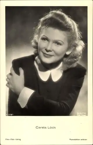 Ak Schauspielerin Carsta Löck, Portrait