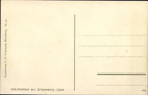 Ak Volkstrachten aus Schaumburg Lippe, Kinder, Frauen