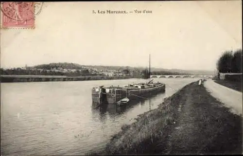 Ak Les Mureaux Yvelines, Vue d'eau