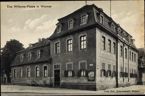 Ak Weimar in Thüringen, Wittums Palais