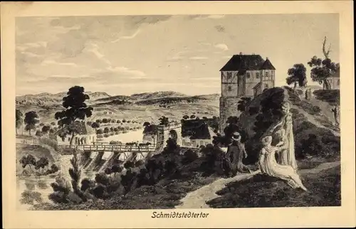 Künstler Ak Dornheim, Heinrich, Erfurt in Thüringen, Schmidtstedter Tor