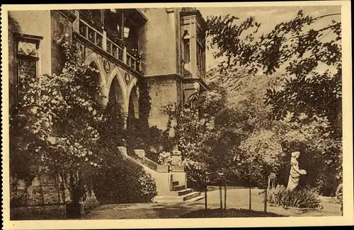 Ak Weimar Thüringen, Institut Weiss, Villa von Süden, Gartenseite