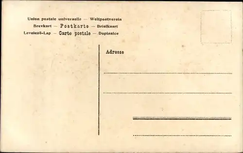 Foto Ak Bad Oldesloe in Schleswig Holstein, Studenten, Gruppenportrait vor der Städtischen Anstalt