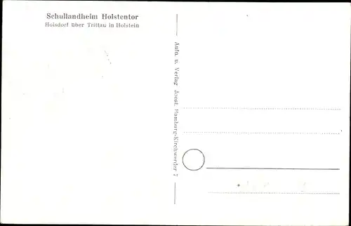 Ak Hoisdorf in Schleswig Holstein, Schullandheim Holstentor