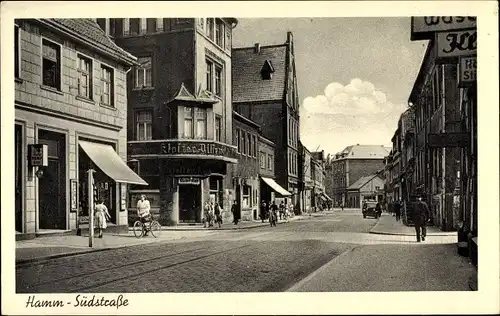 Ak Hamm in Westfalen, Südstraße, Geschäfte