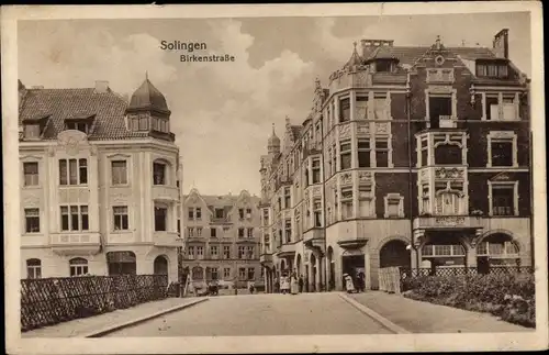 Ak Solingen in Nordrhein Westfalen, Birkenstraße, Gewerkschaftshaus, Wohngebäude