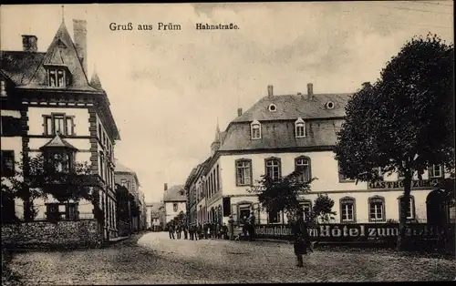 Ak Prüm in der Eifel, Hahnstraße, Hotel