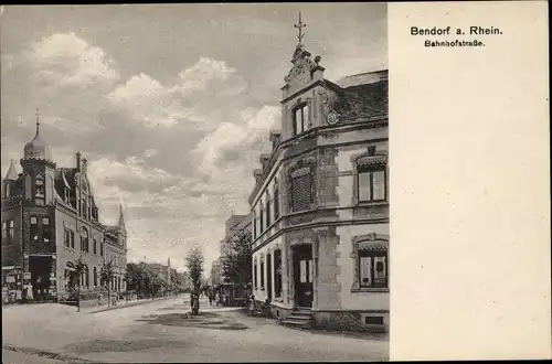 Ak Bendorf am Rhein, Bahnhofstraße