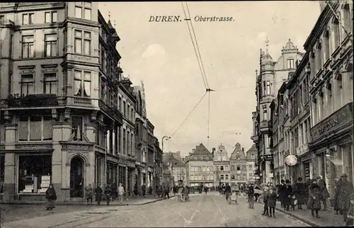 Ak Düren im Rheinland, Oberstraße, Geschäfte