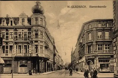 Ak Mönchengladbach Nordrhein Westfalen, Bismarckstraße