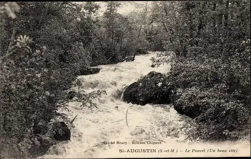 Ak Saint Augustin Seine et Marne, Le Poncet