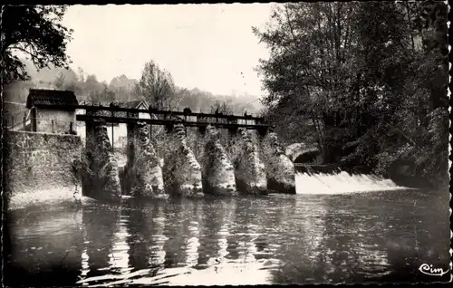 Ak Saint Cyr sur Morin Seine et Marne, Le Petit Morin, Barrage d'Archet