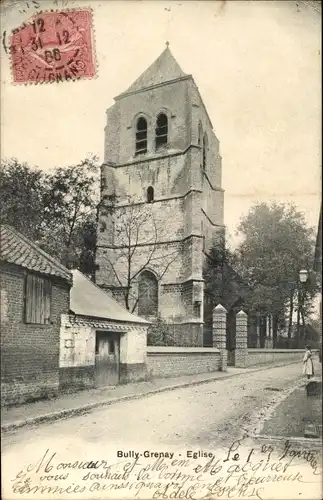 Ak Bully Grenay Pas de Calais, Eglise