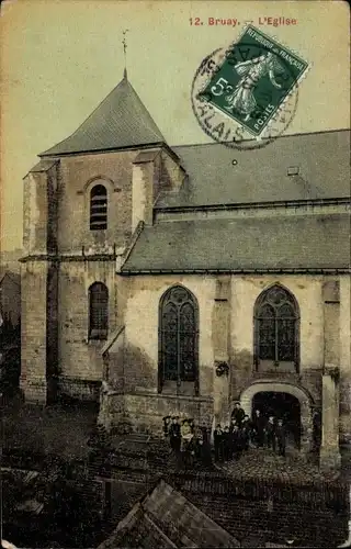 Ak Bruay Pas de Calais, L'Eglise