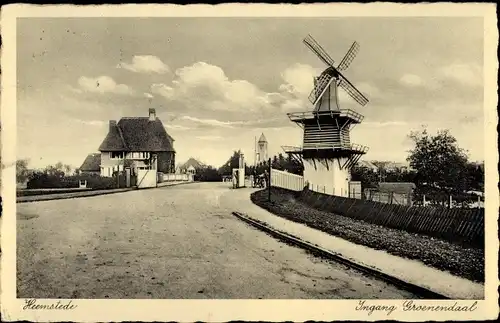 Ak Heemstede Nordholland Niederlande, Ingang Groenendaal