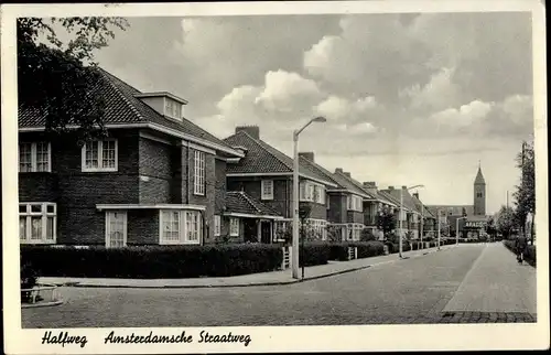 Ak Halfweg Haarlemmermeer Nordholland, Amsterdamsche Straatweg