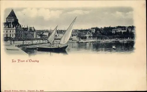 Ak Ouchy Lausanne Kanton Waadt, Le Port