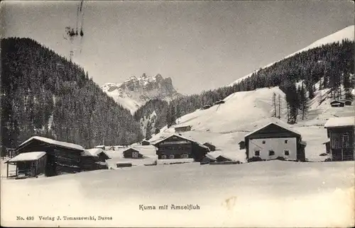 Ak Arosa Plessur Graubünden, Kuma, Amselfluh, Winter