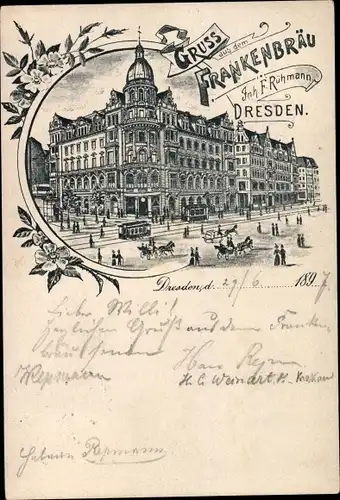 Litho Dresden Altstadt, Frankenbräu