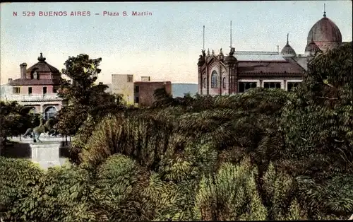 Ak Buenos Aires Argentinien, Plaza S. Martin